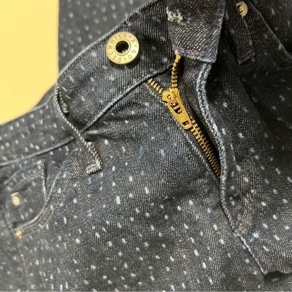 AG Dotted Stevie Ankle  Slim Straight Dot Jeans Anthropologie - Picture 8 of 11